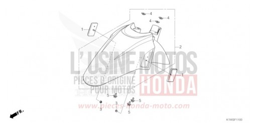 FRONT FENDER SH350ASS de 2025
